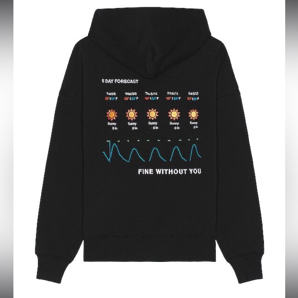 NWT- Jungles Jungles- Fine Without You Hoodie- Sz XL- Unisex